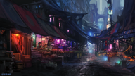 Cyberpunk Market